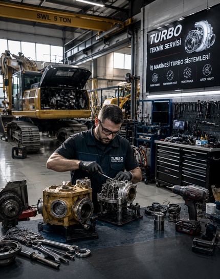İş Makinası Turbo Tamiri - Ekskavatör Turbo Servisi Garantili